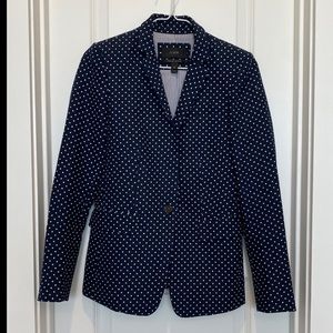 J Crew Navy Linen Blazer